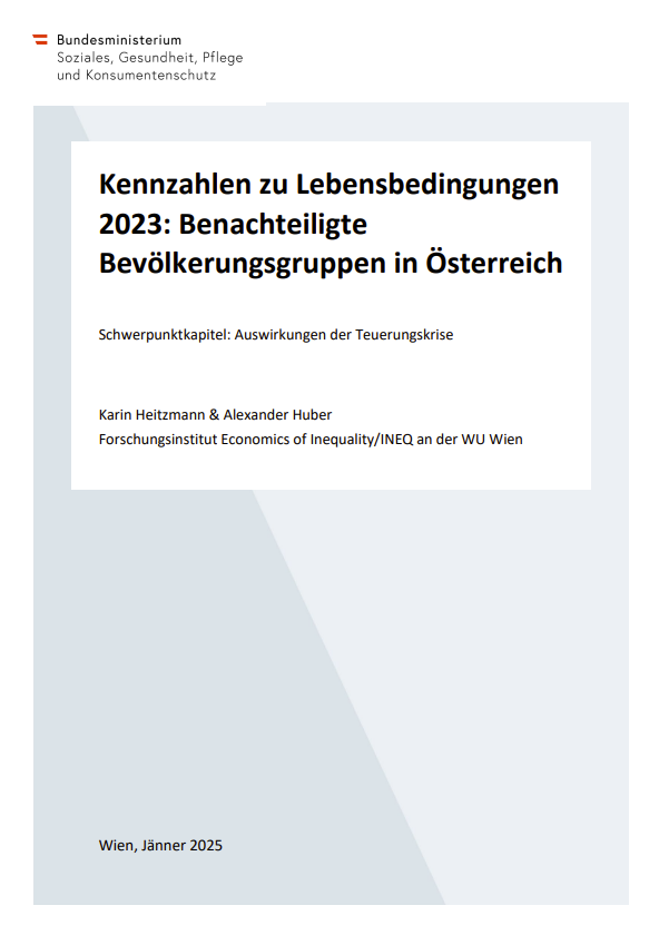 Deckblatt des Berichts mit dem Titel 