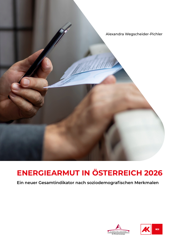 Cover der AK Studie Energiearmut in Österreich